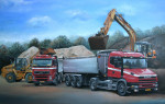 In opdracht,  Materieel, , 140 x 70 cm.